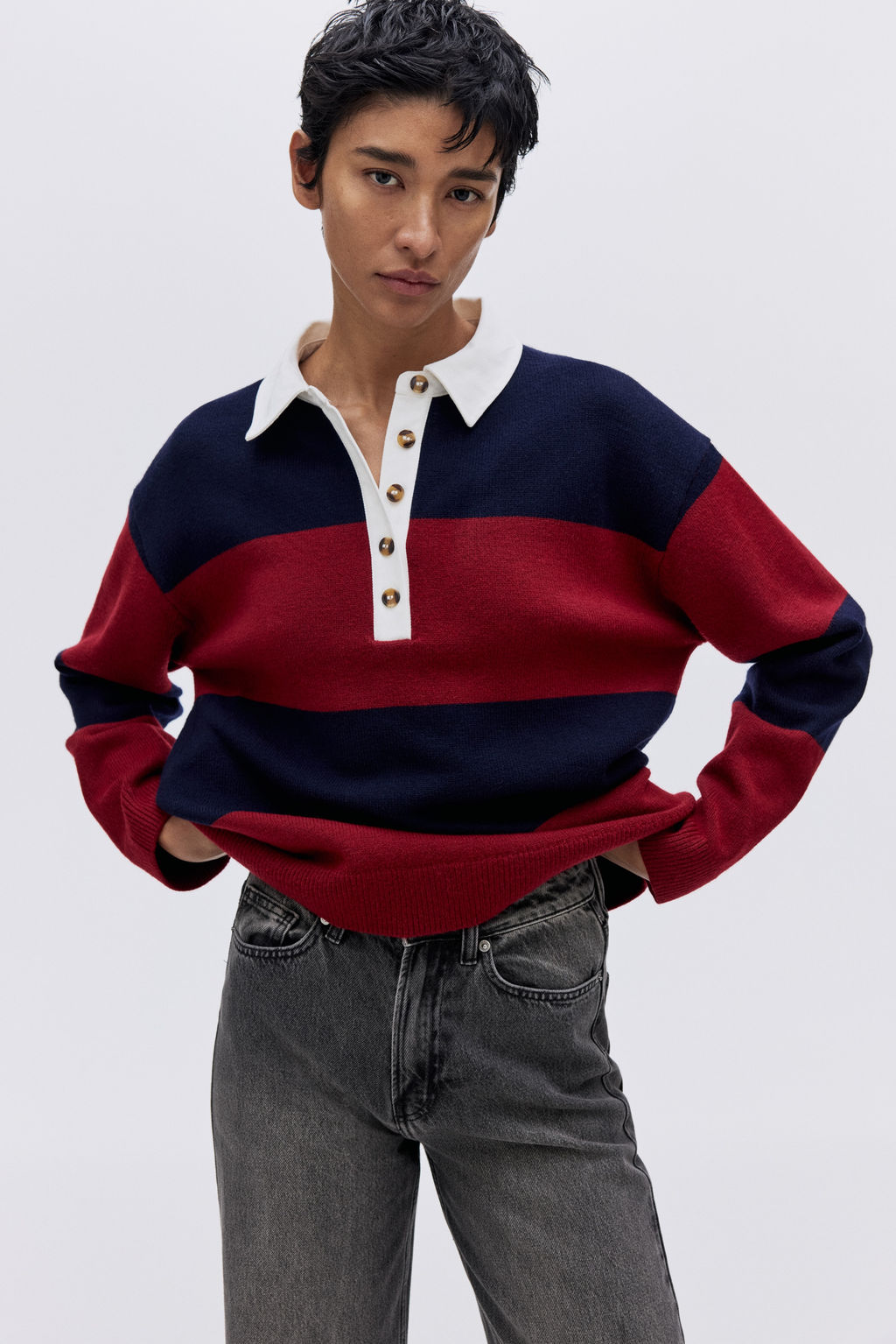 Jersey con cuello camisero - H&m фото 3