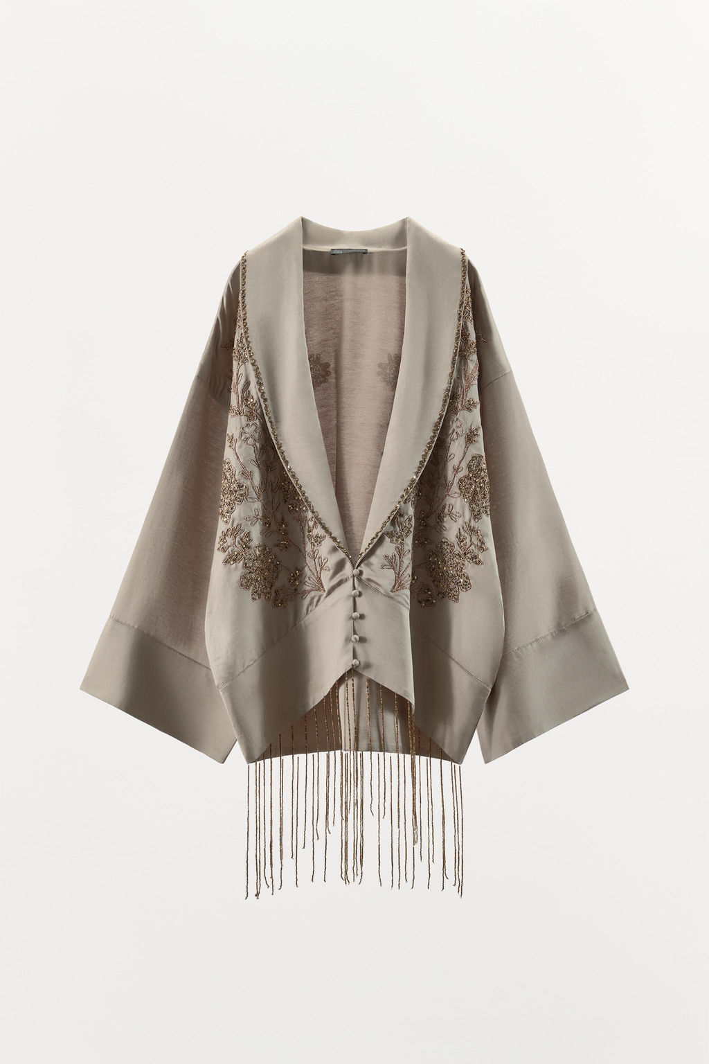 LIMITED EDITION EMBROIDERED BEADED KIMONO - Zara фото 4
