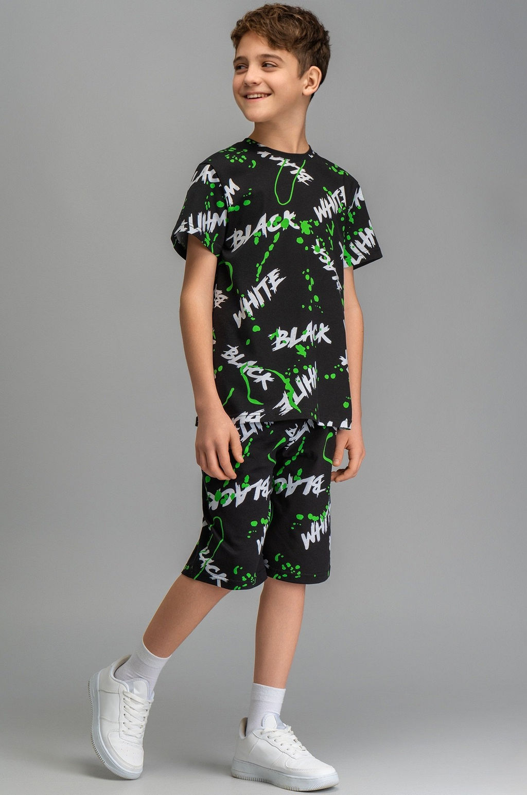 Хлопковый костюм для мальчика Happyfox