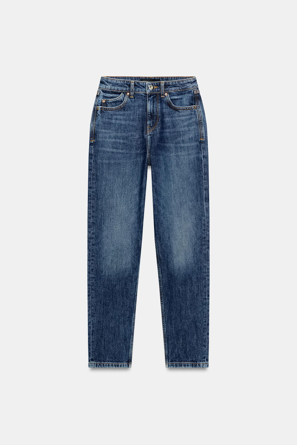 JEANS Z1975 MOM FIT TIRO ALTO / Azul - Zara фото 6