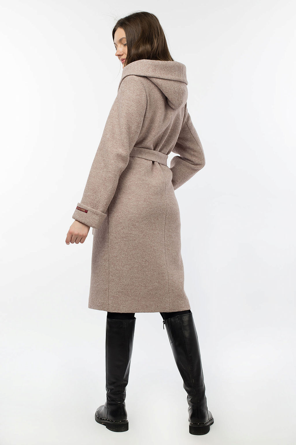01-10538 Пальто женское демисезонное (пояс) - El podio фото 3