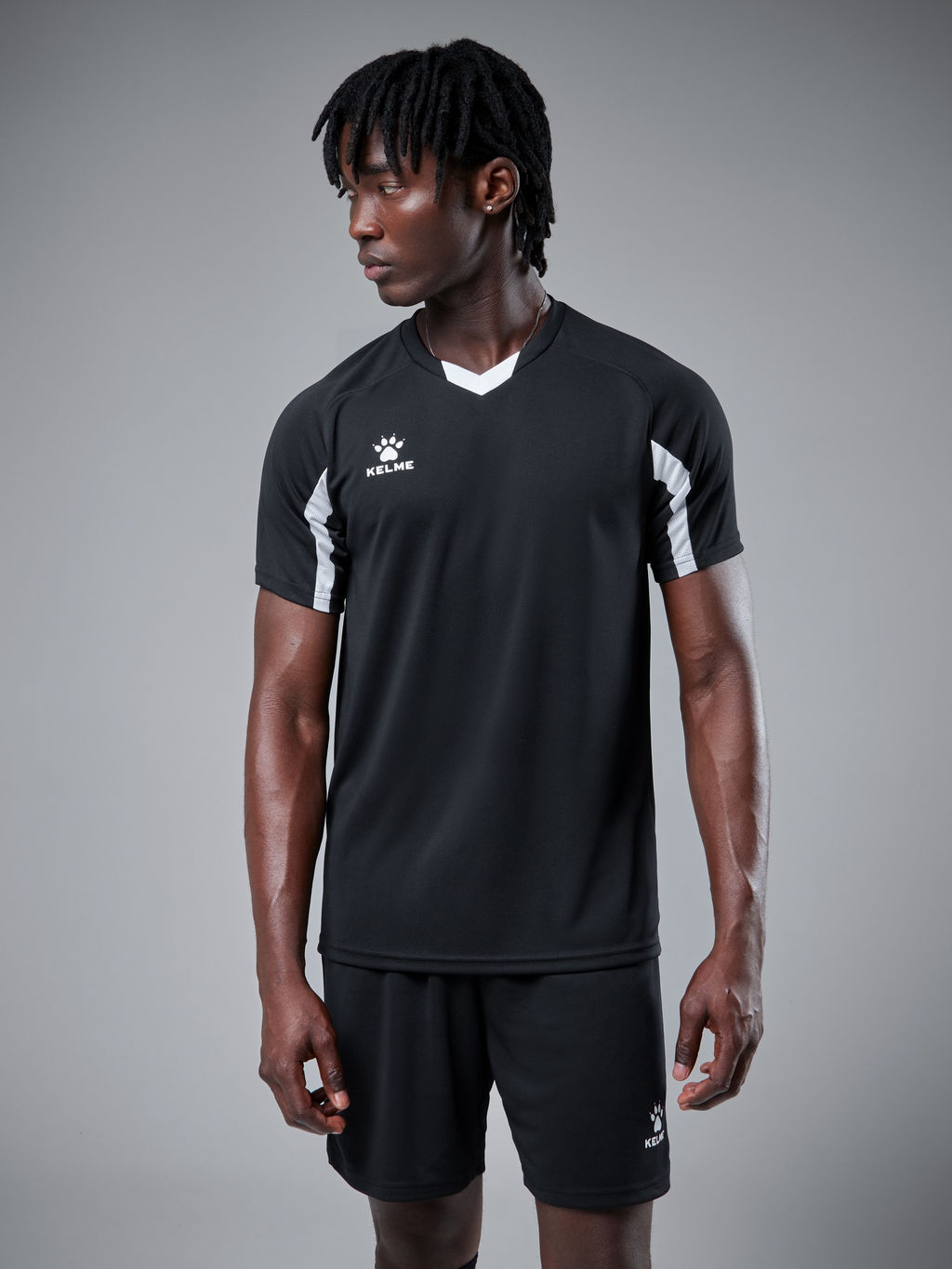 Футбольная форма KELME Football Suit (Black/White)