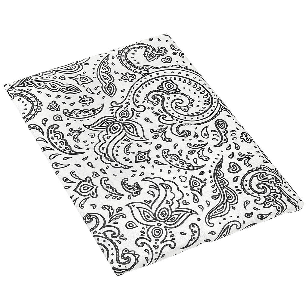 Простыня на резинке односпальная Турецкие огурцы, серый б/з 90х200см, свесы 27см, бязь Комфорт 121г/м2, хлопок 100%, упаковка классическая ПВХ 28х41см, Домашняя мода (Россия)  фото 3