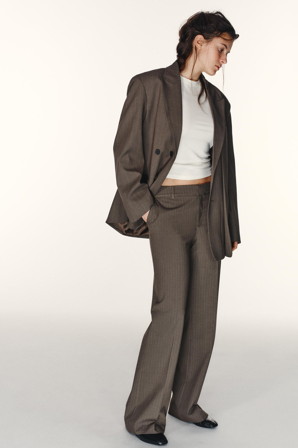 PINSTRIPE TROUSERS - Zara фото 10