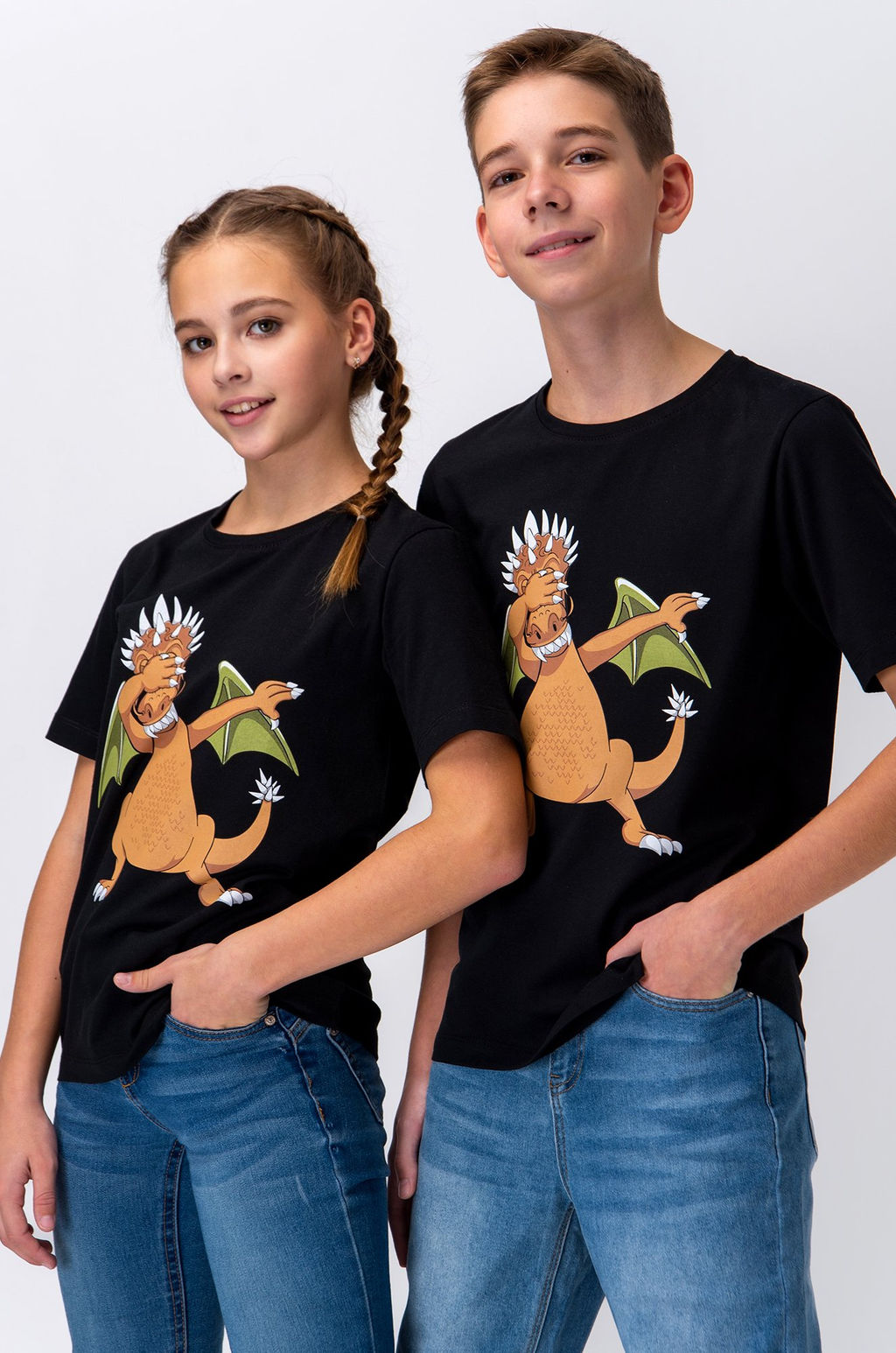 Детская футболка с принтом дракон Happy Fox  фото 8