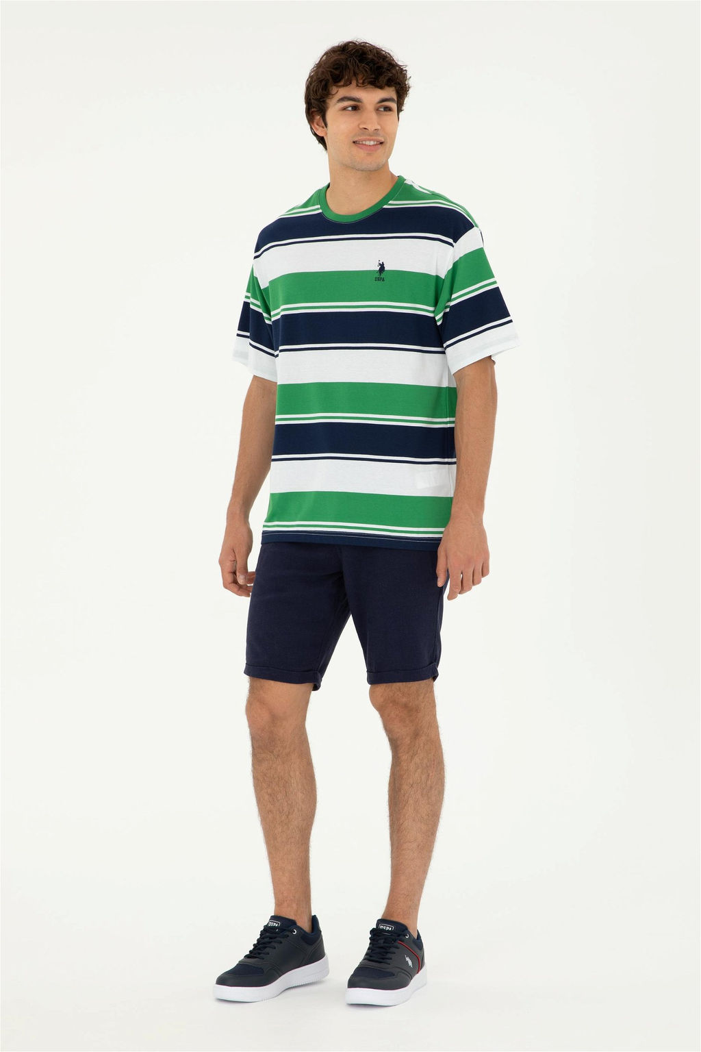 Мужская зеленая футболка - U.s. polo assn фото 4