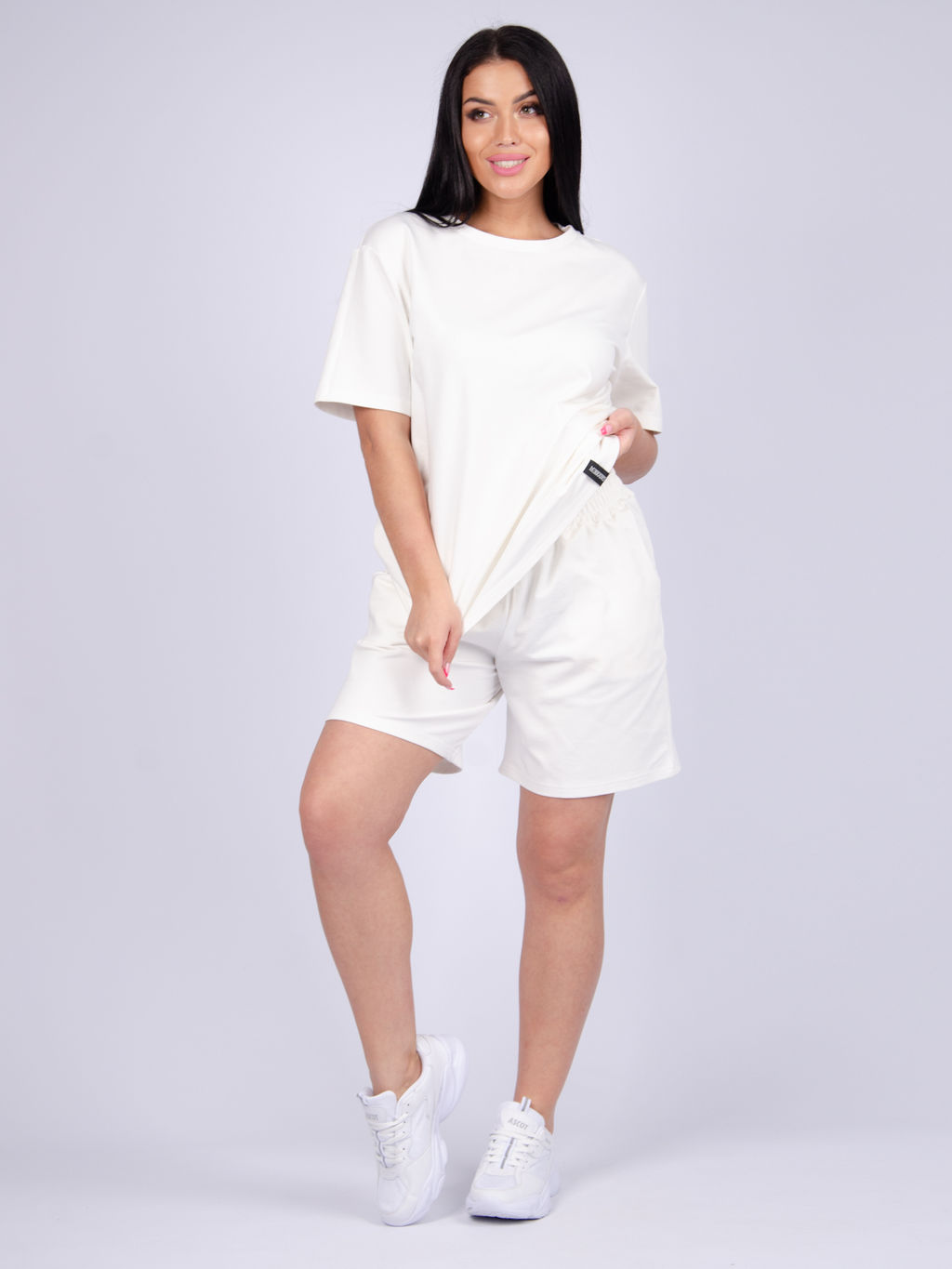 Костюм "Лайф" молочный, футер с лайкрой