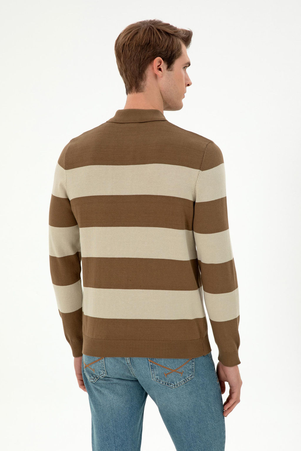 Мужской свитер цвета хаки Неожиданная скидка в корзине - U.s. polo assn фото 5