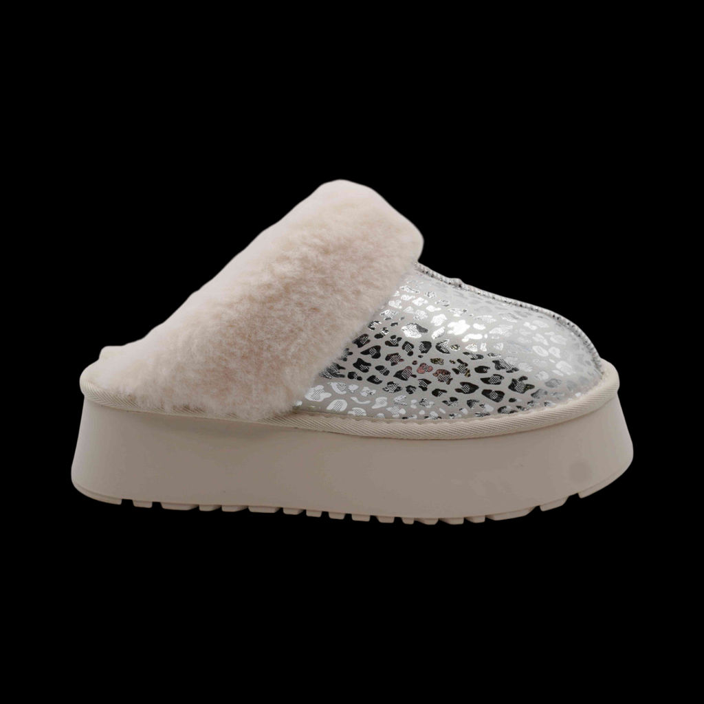 Тапочки на меху L160 бежевые