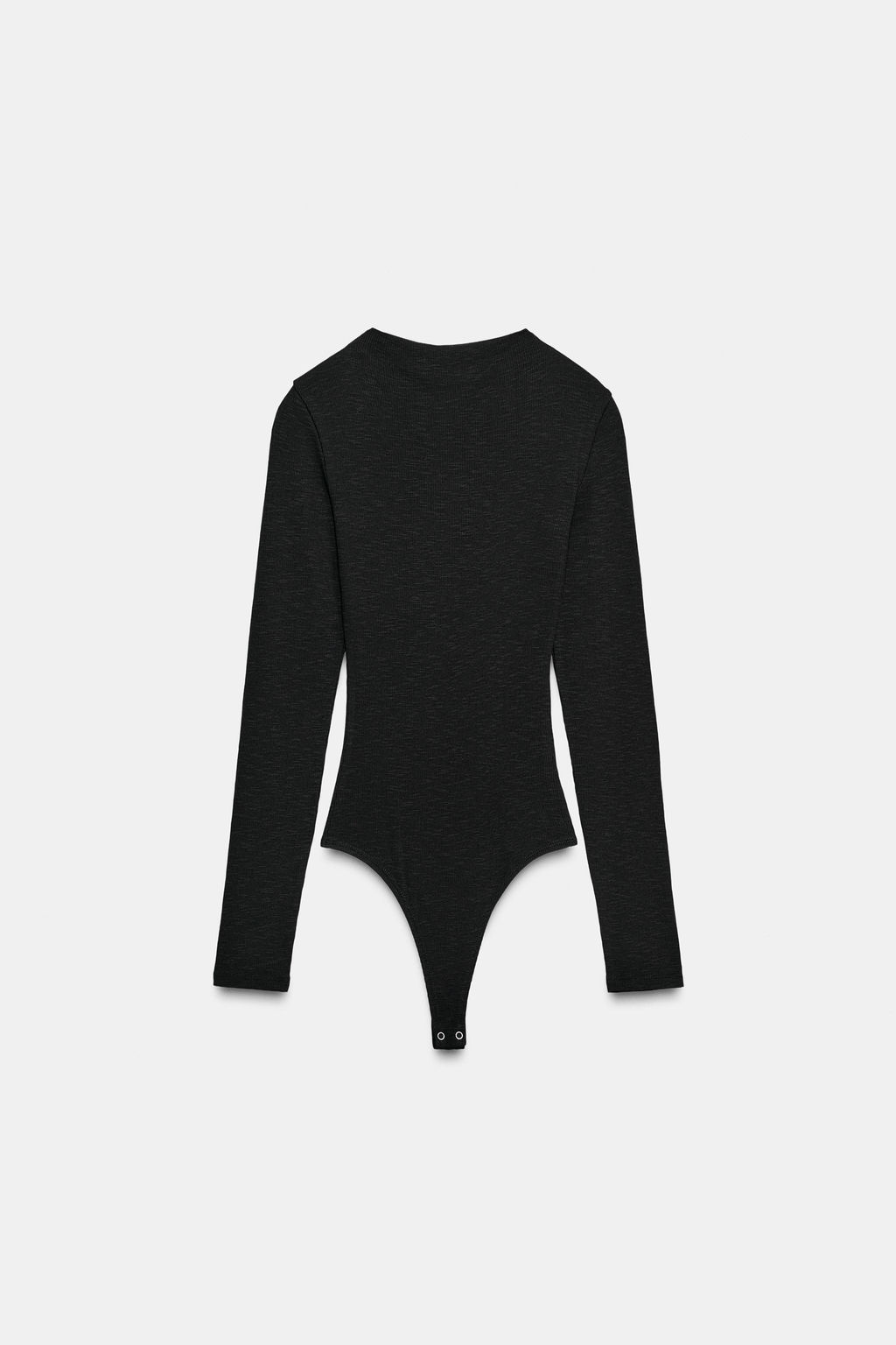 RIBBED LONG SLEEVE BODYSUIT - Zara фото 4
