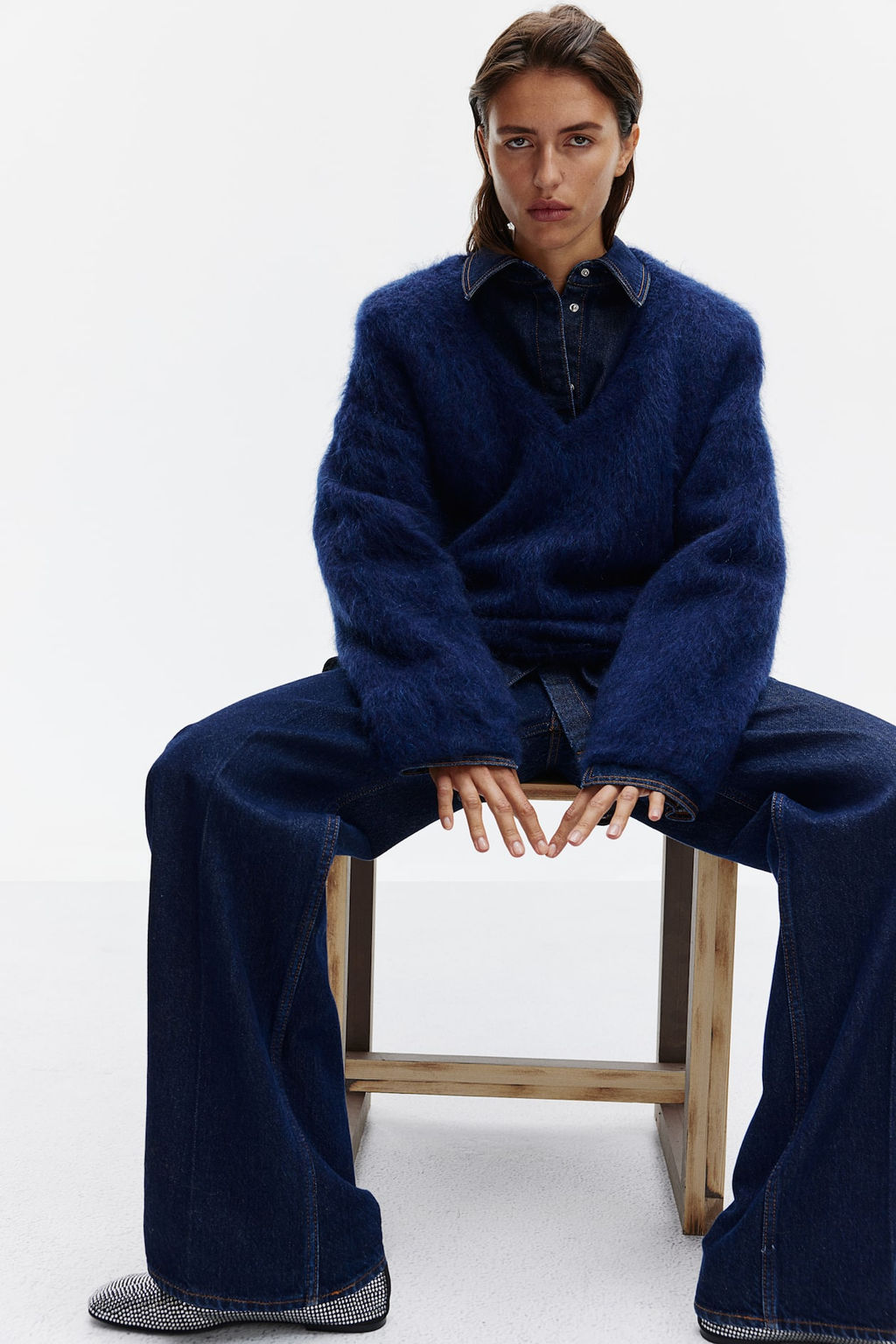 Jersey oversize en mezcla de mohair - H&m фото 3