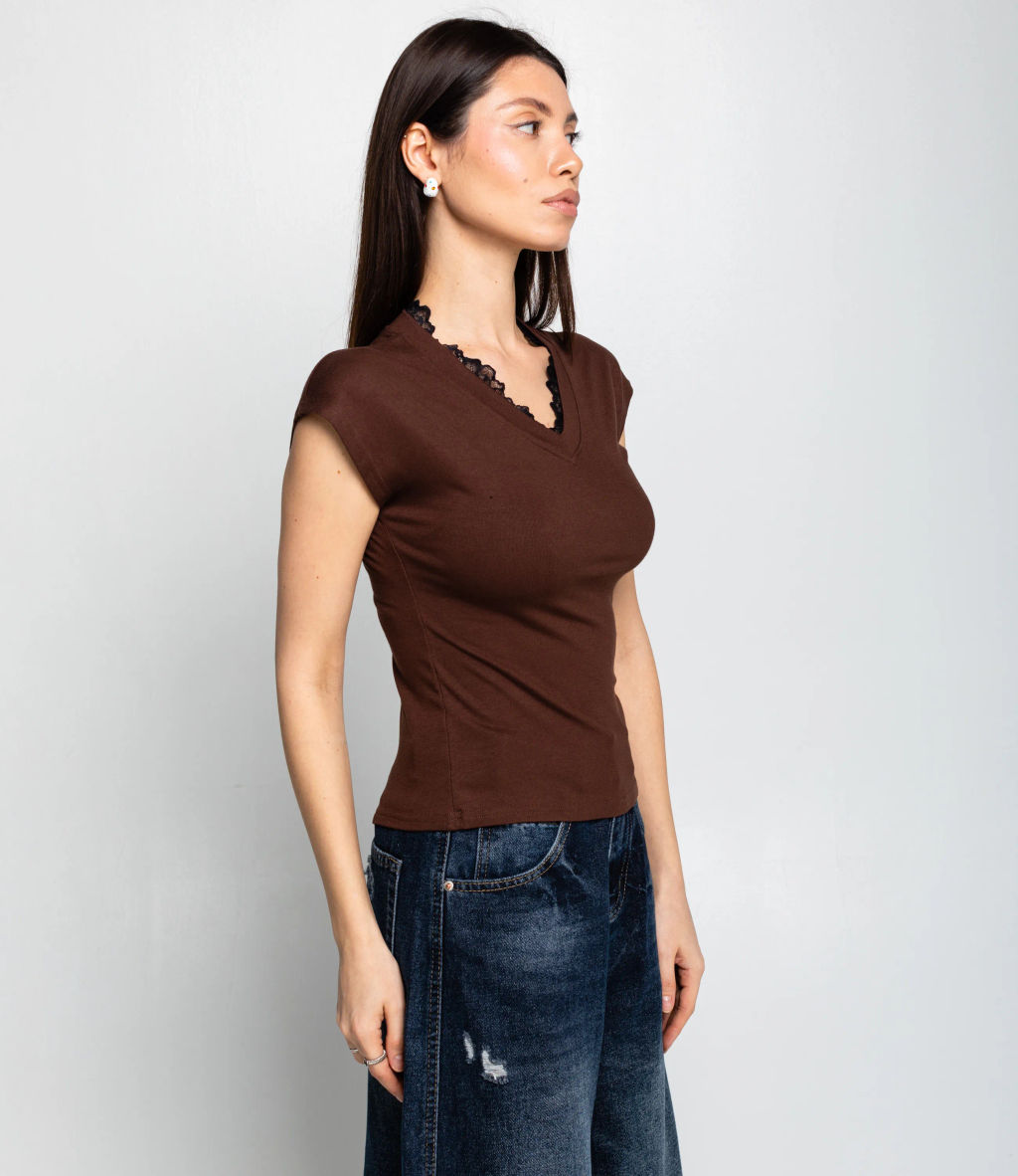 Футболка #КТ6858 (2), шоколадный