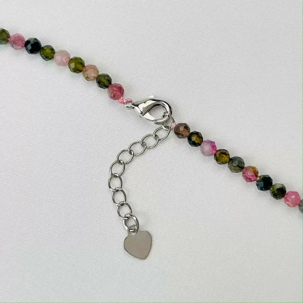 Бусы-чокер из Турмалина микс