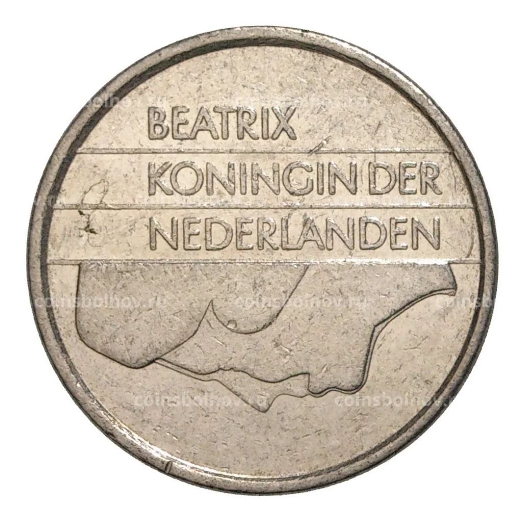 25 центов 1989 года Нидерланды