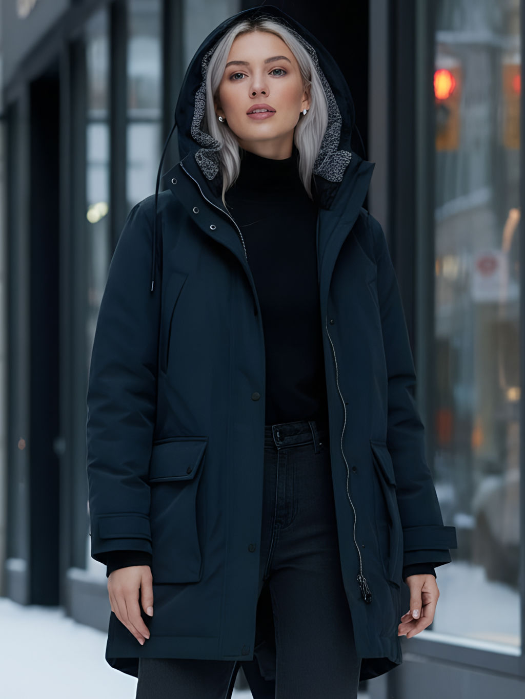 Парка зимняя ДО МИНУС 30 ,мембрана, MTFORCE , темно-синего цвета фото 27