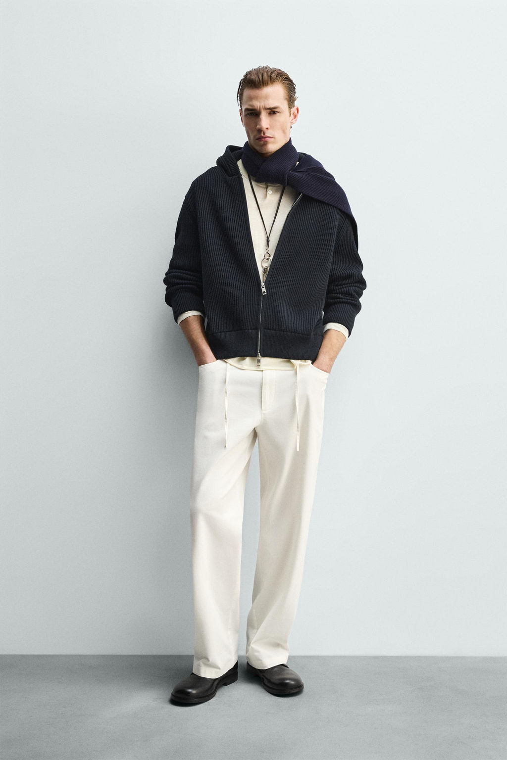 RELAXED FIT FLOWING TROUSERS - Zara фото 10