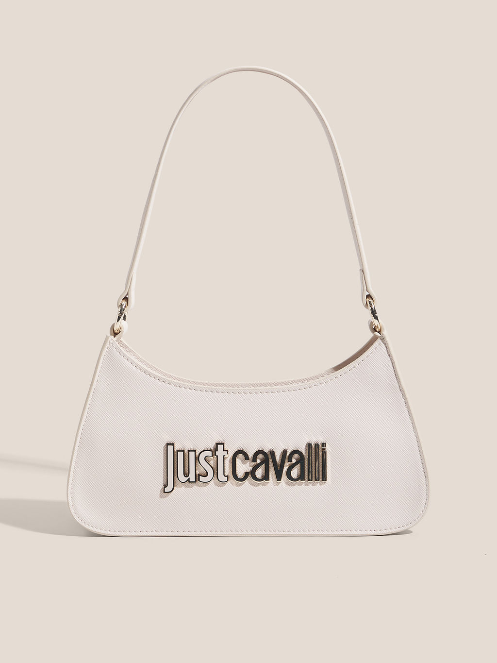 Женская сумка на плечо JUST CAVALLI METAL LETTERING Артикул 4450789, молочно-бежевый