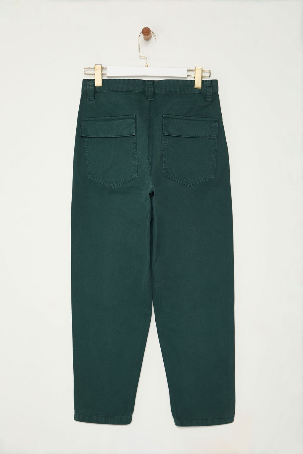 TRENDYOL MAN Yesil %100 Pamuk Balloon Fit Pamuklu Gabardin Dokuma Pantolon TMNAW25PL00020 - Trendyolmilla фото 7