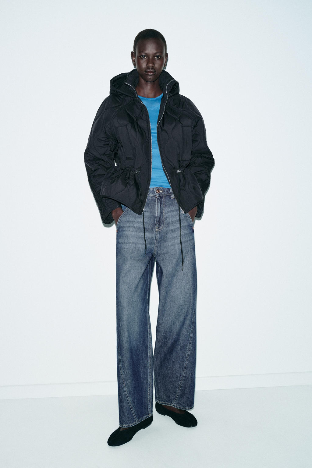 HOODED PUFFER JACKET