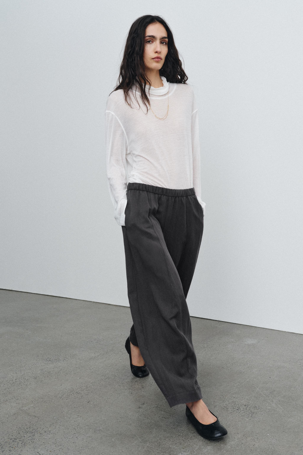 ZW COLLECTION BARREL TROUSERS - Zara фото 3