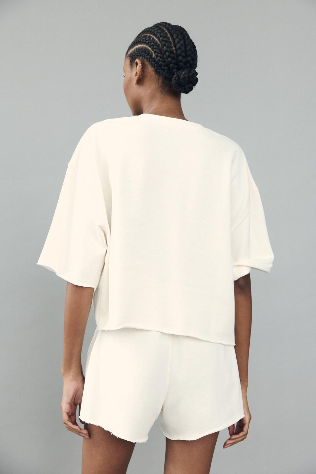 PLUSH HOODIE WITH SLOGAN - Zara фото 5