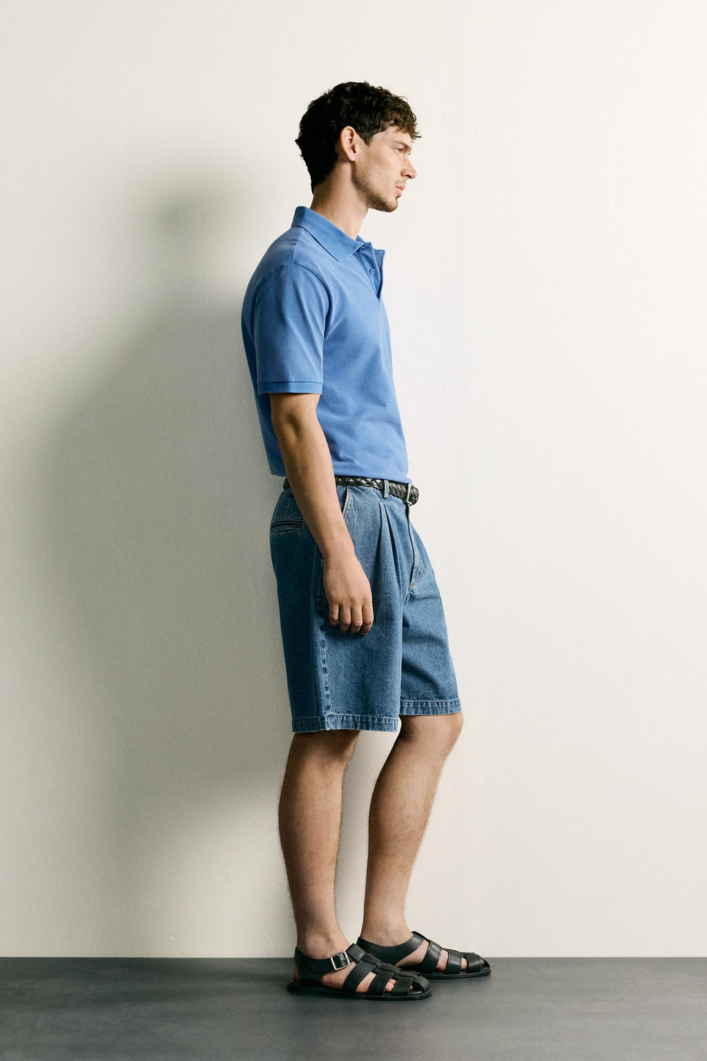 POLO PIQU? LAVADO REGULAR FIT / Azul lavado - Zara фото 4