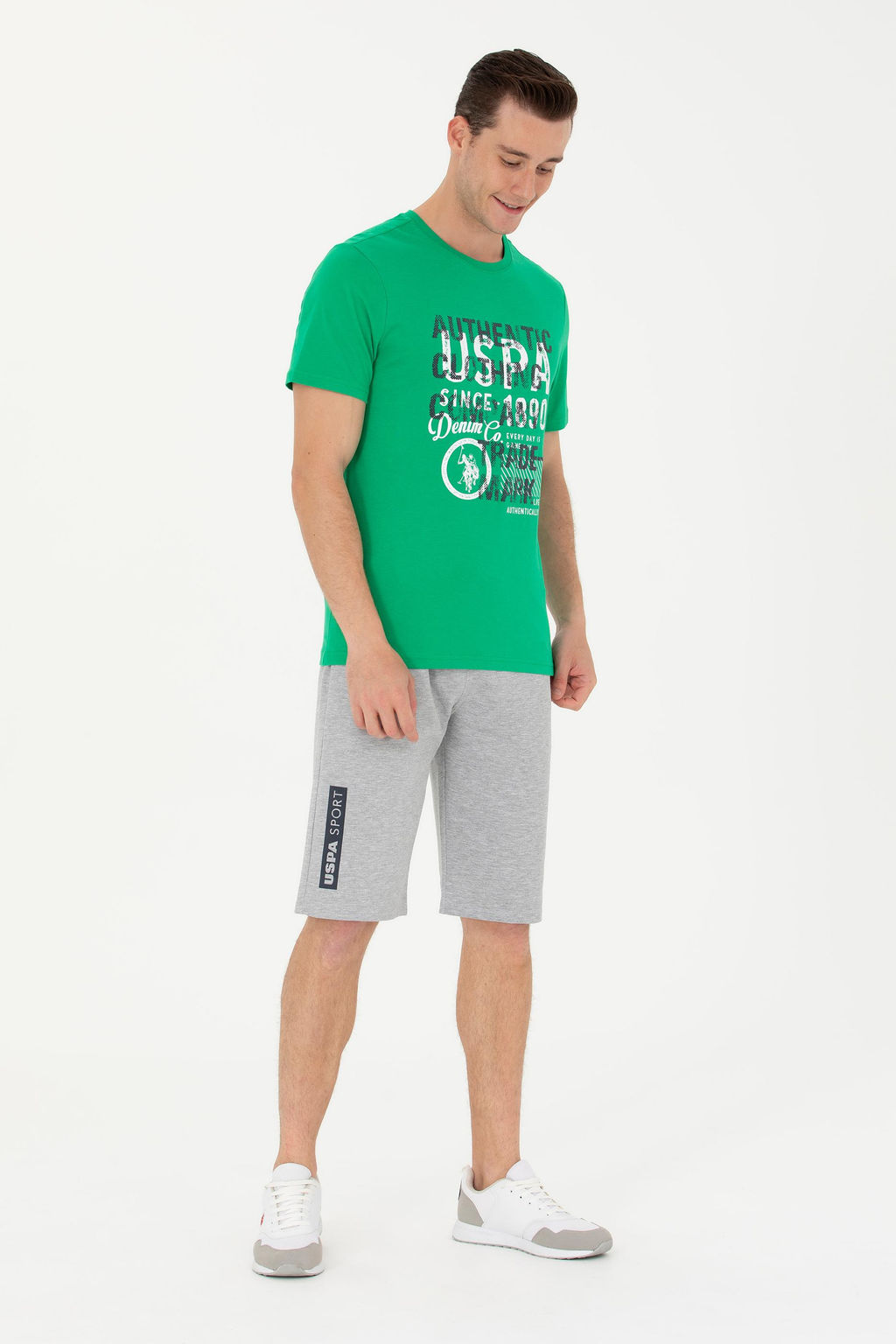 Мужская зеленая футболка Неожиданная скидка в корзине - U.s. polo assn фото 11