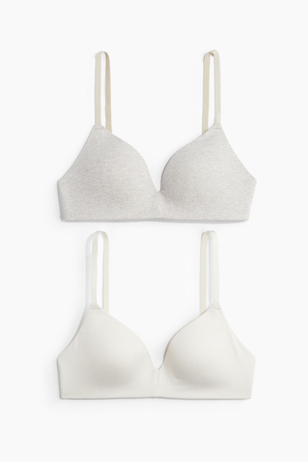 Pack de 2 sujetadores de algod?n sin aros - H&m фото 2