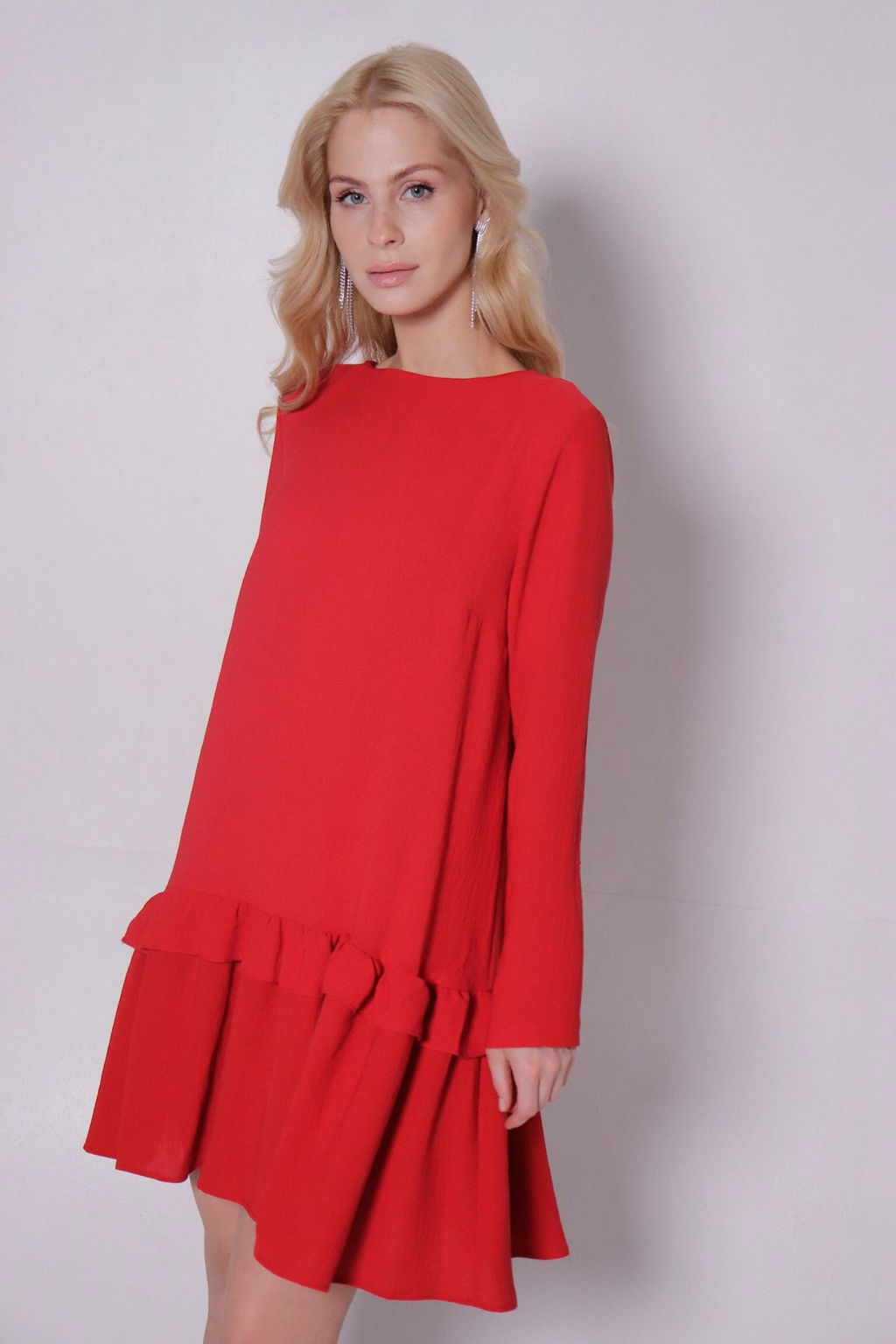 Платье-трапеция красное - Martichelli фото 3