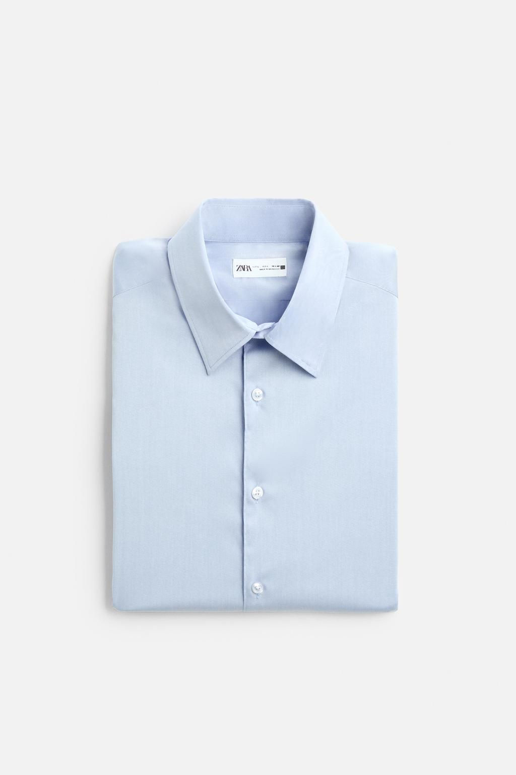 TEXTURED TWILL SHIRT - Zara фото 9