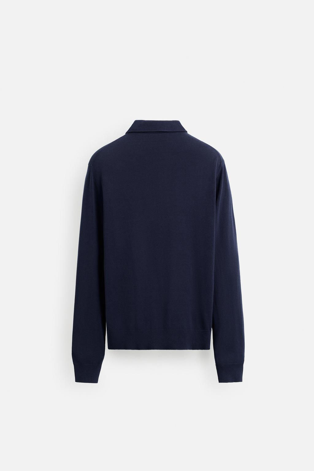 KNIT COTTON POLO SHIRT - Zara фото 18