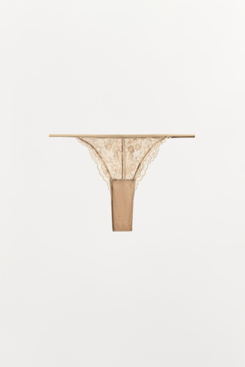 BRAGUITA ESCOTADA ENCAJE / Crudo - Zara фото 5