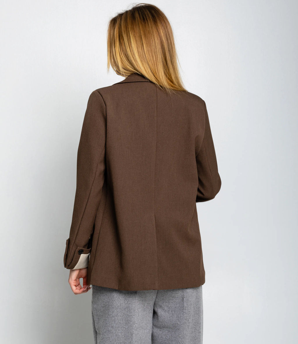 Пиджак #КТ8999, коричневый