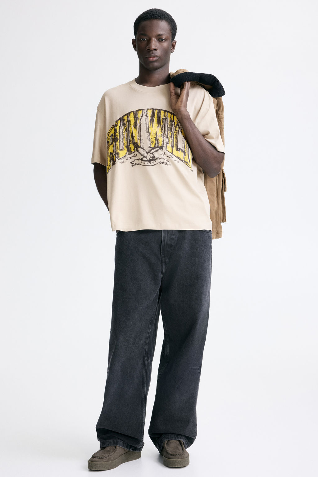 Camiseta con estampado Loose Fit - H&m фото 16