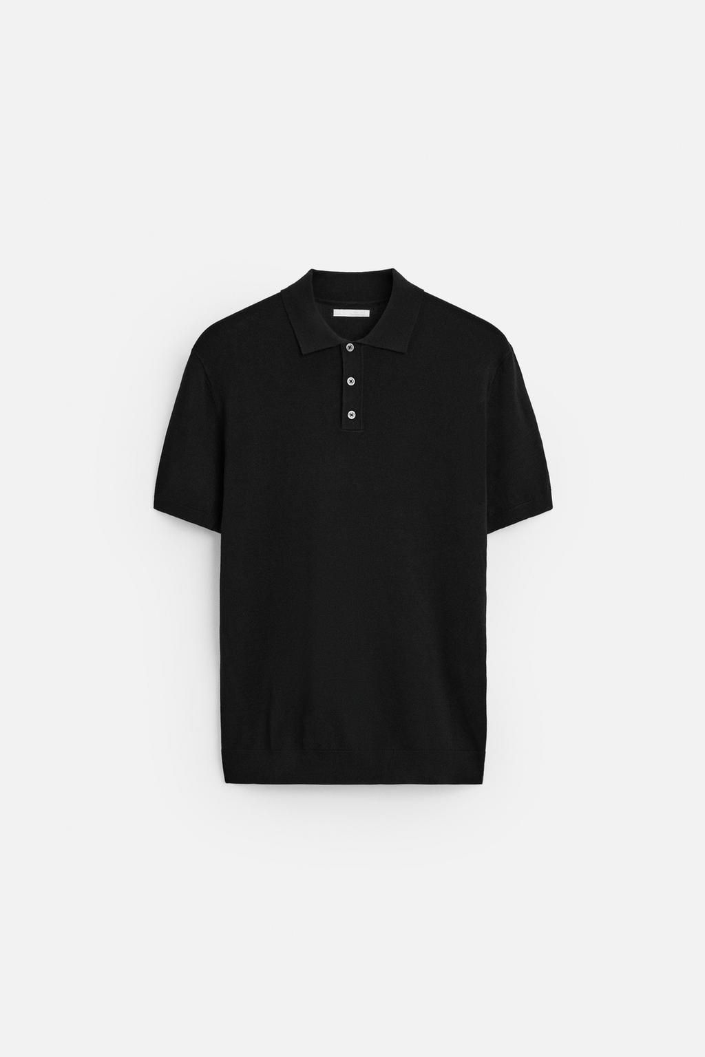 VISCOSE BLEND KNIT POLO SHIRT - Zara фото 22