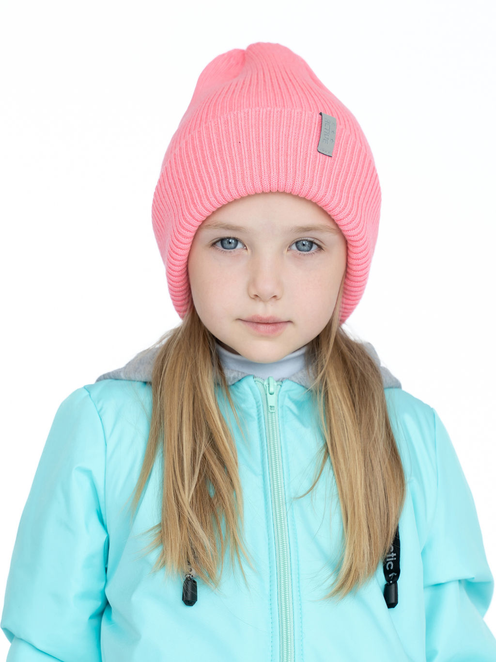 Шапка вязаная фламинго