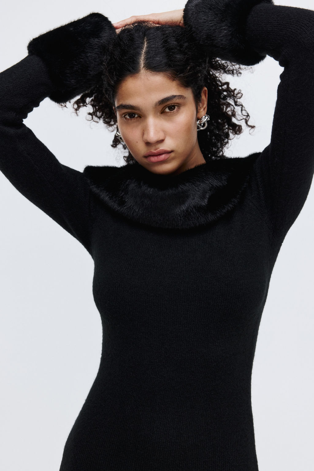 Vestido off-the-shoulder de punto - H&m фото 4