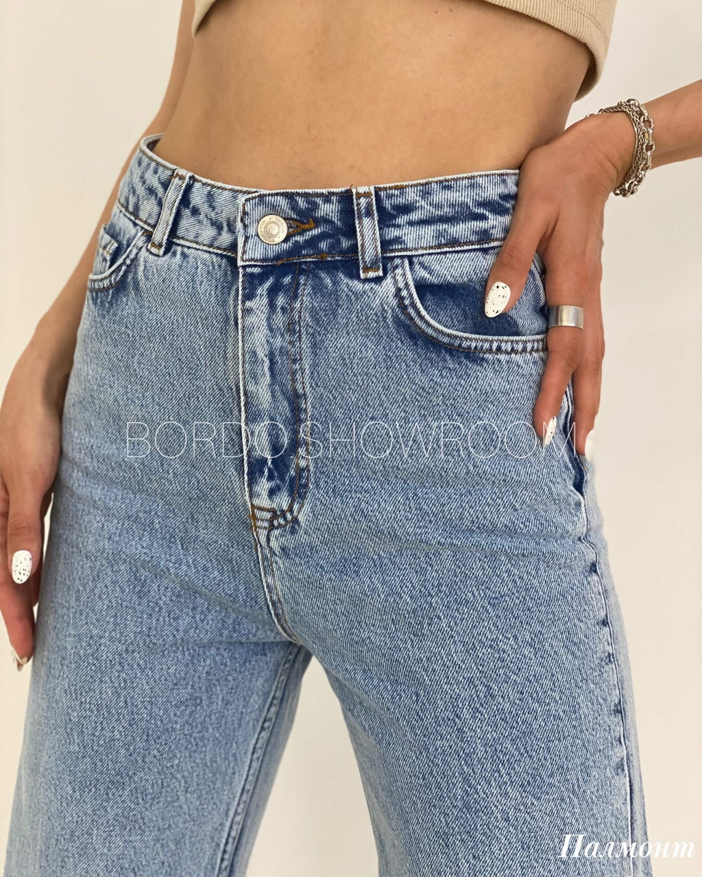 Джинсы Палмонт (голубой) Турция * - Nadi bordo фото 3