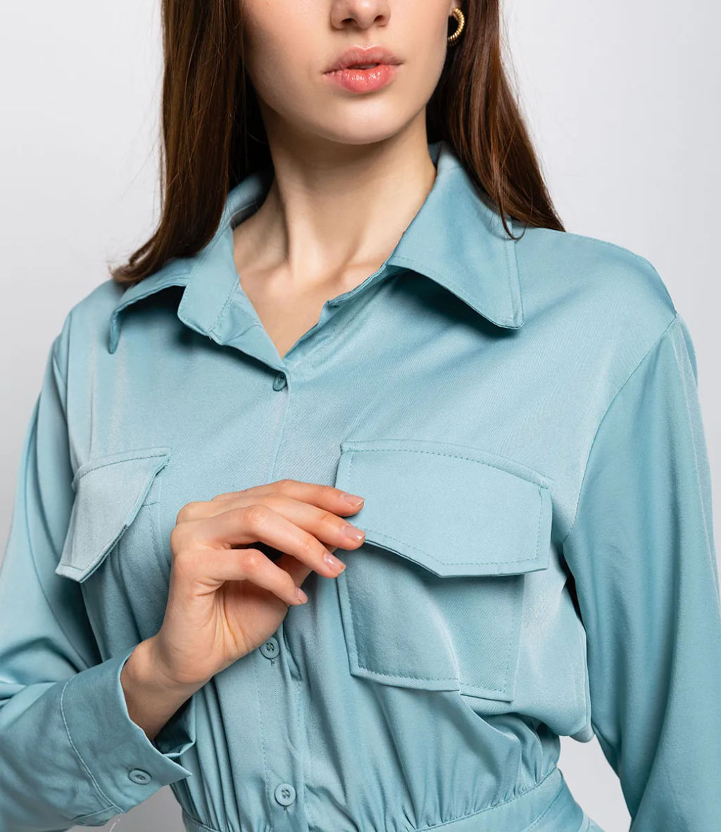 Платье #КТ8517, мята