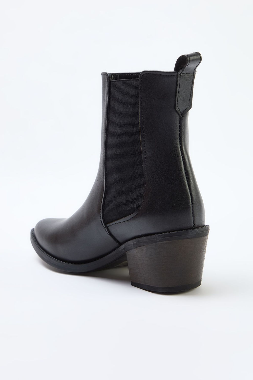 Trendyol Shoes Siyah Lastik Detayl? Kovboy Blok Topuklu Kad?n Bot TAKAW25BO00034 - Trendyolmilla фото 6