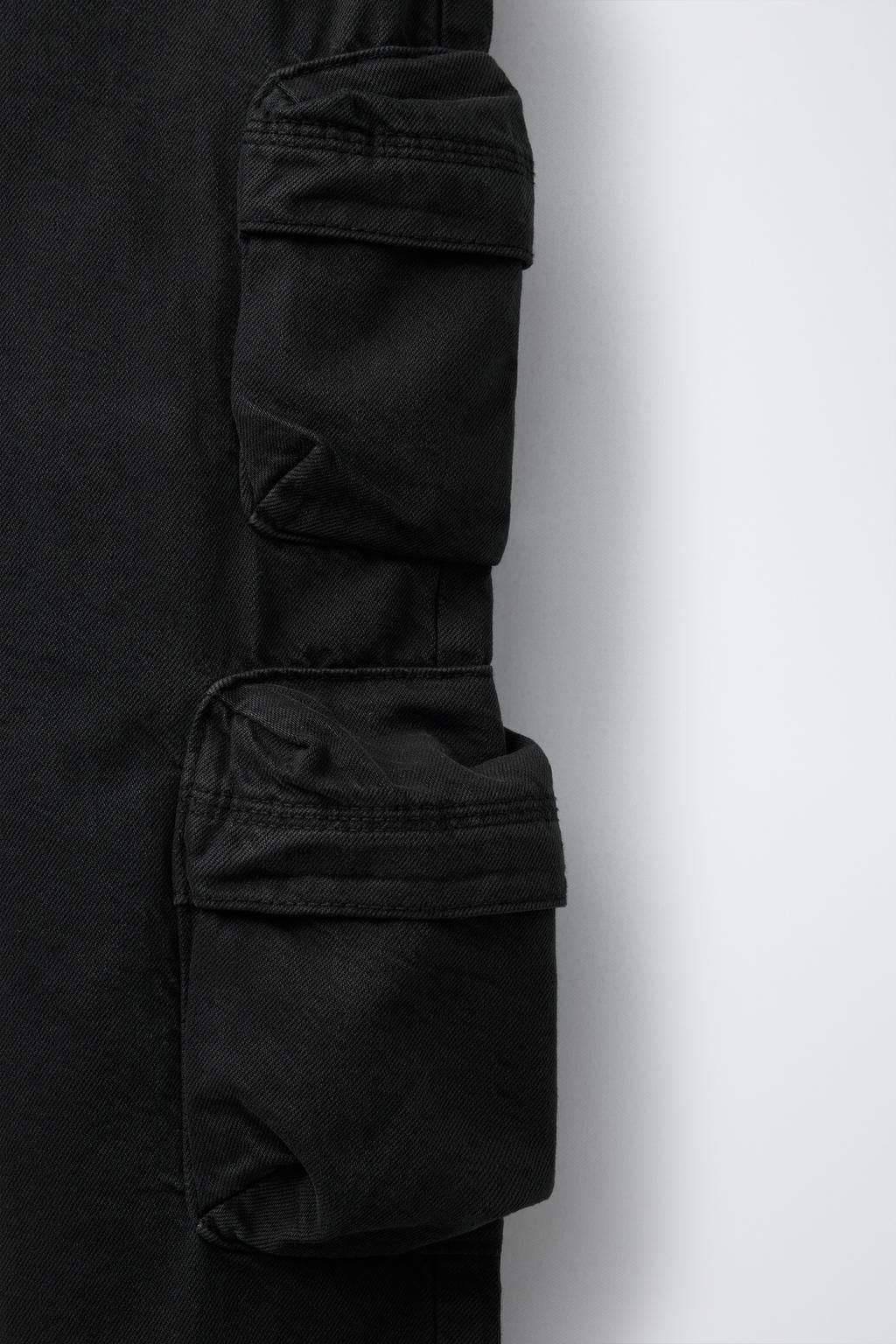 WIDE-LEG MULTICARGO TROUSERS - Zara фото 5