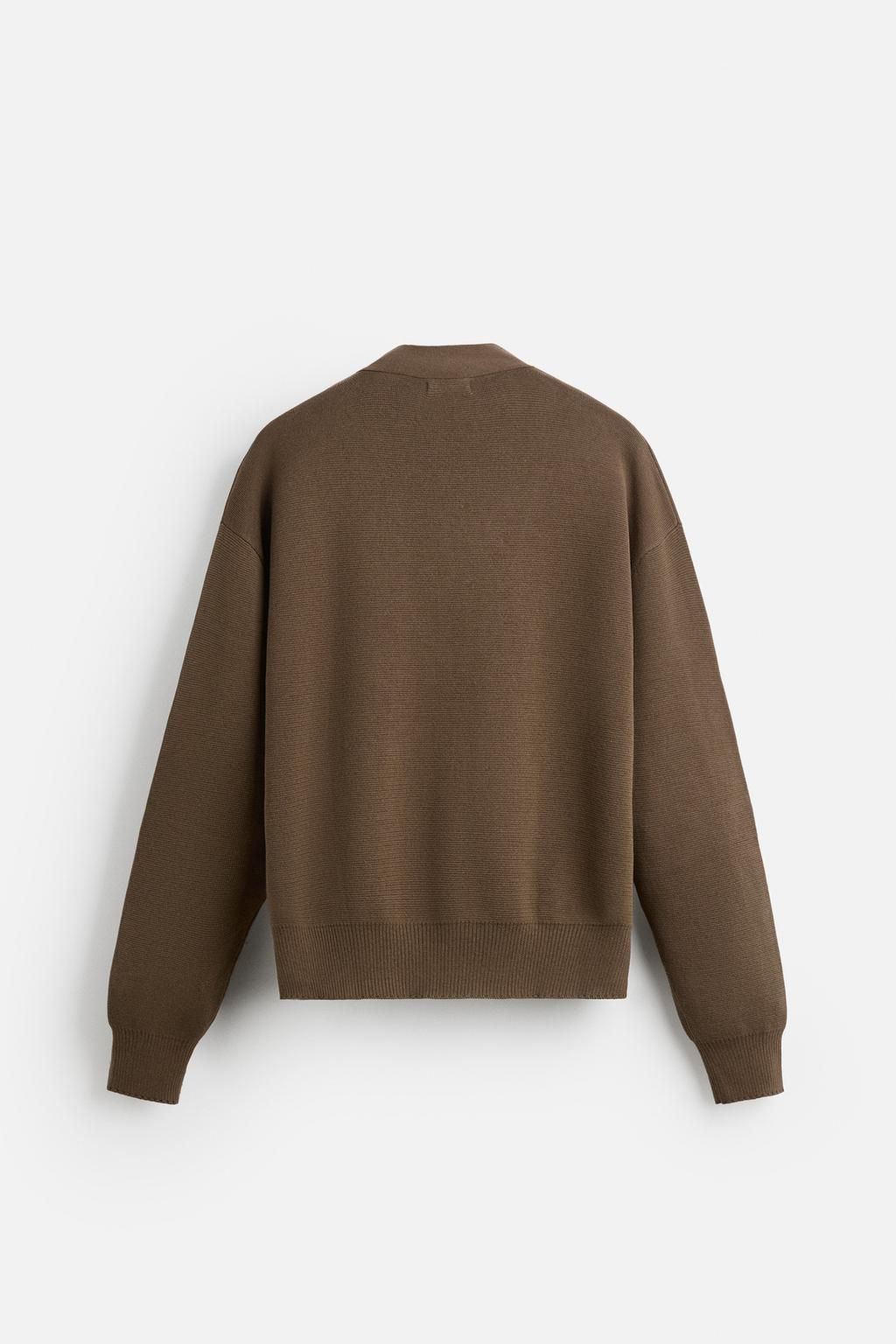 TEXTURED COTTON CARDIGAN - Zara фото 7