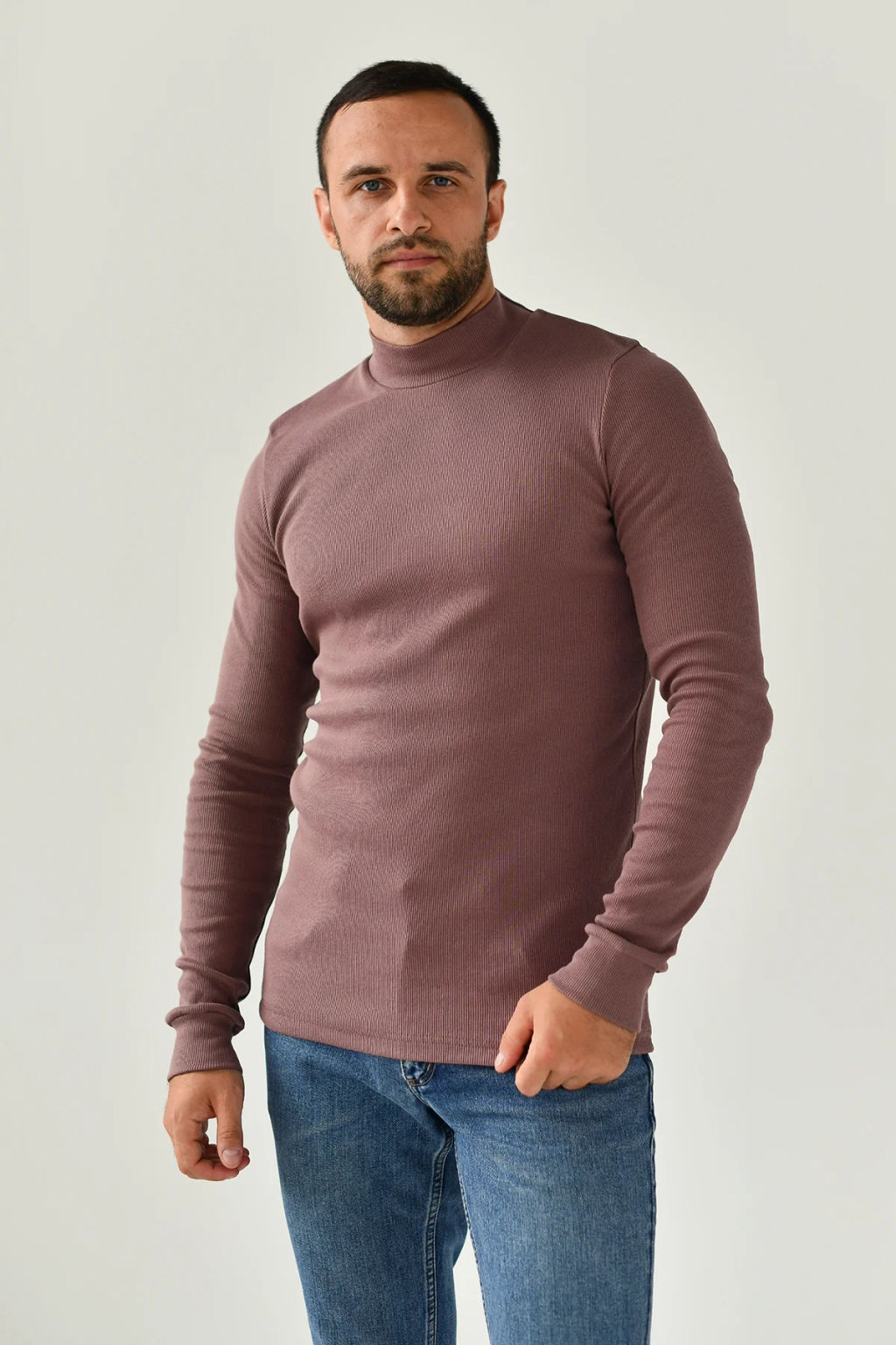 Водолазка кашкорсе Хлопок 95%, лайкра 5% (стойка) - Оптима фото 3