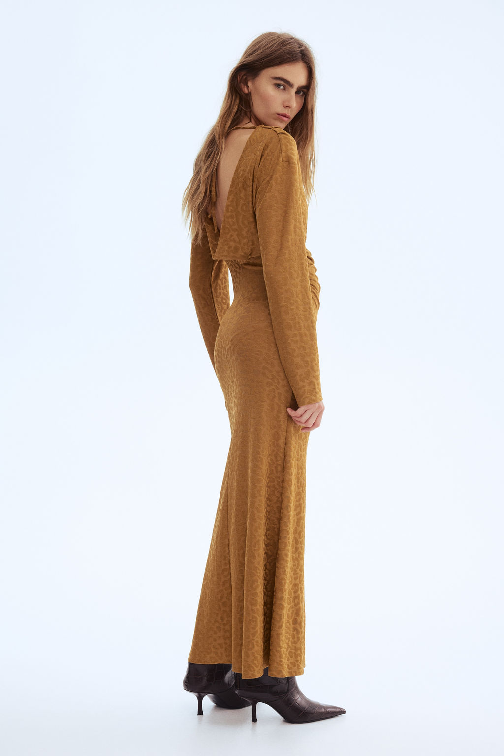 Vestido midi drapeado - H&m фото 2