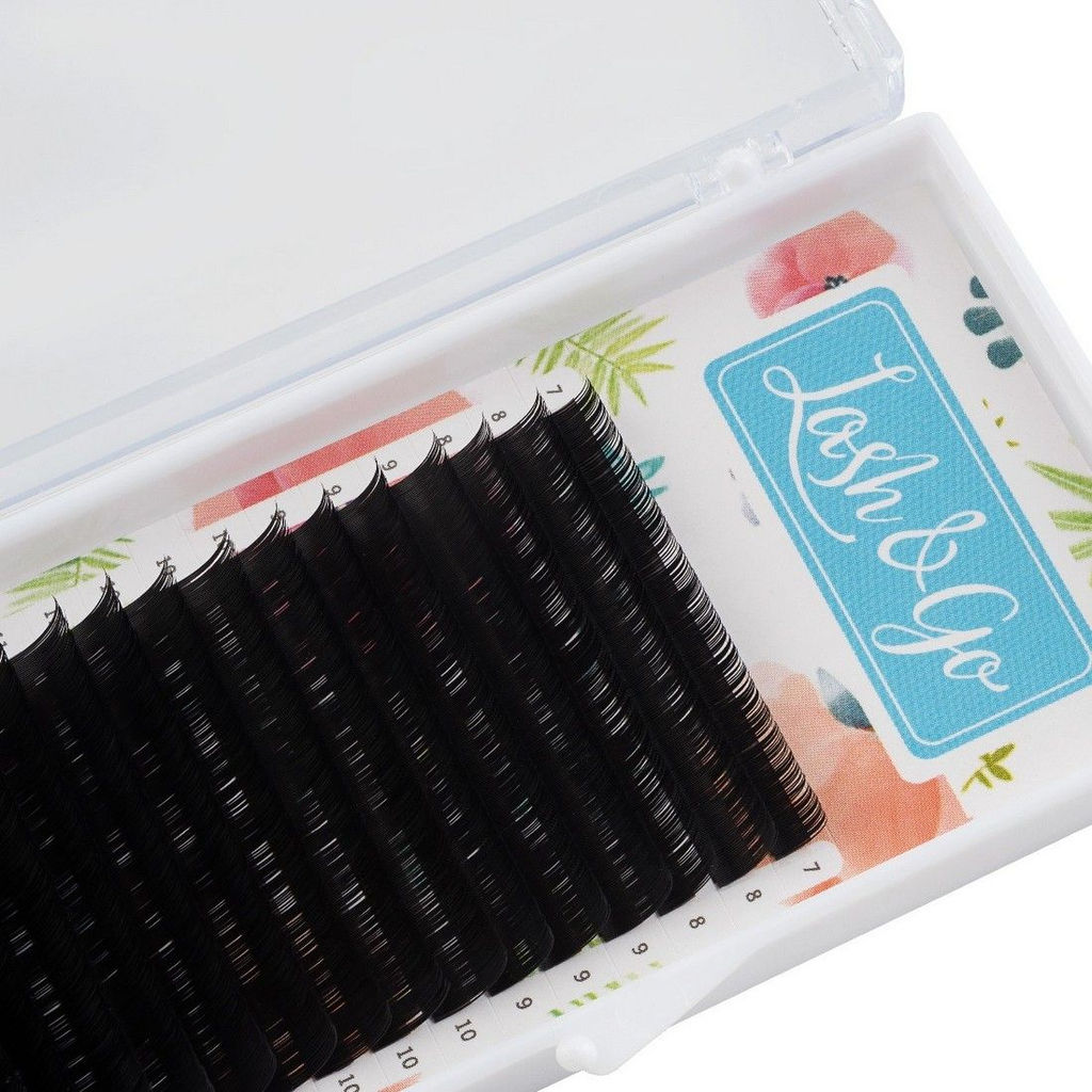 Lash&Go Ресницы на ленте 16 линий 8 мм, D, 0,10 мм, черный  фото 2