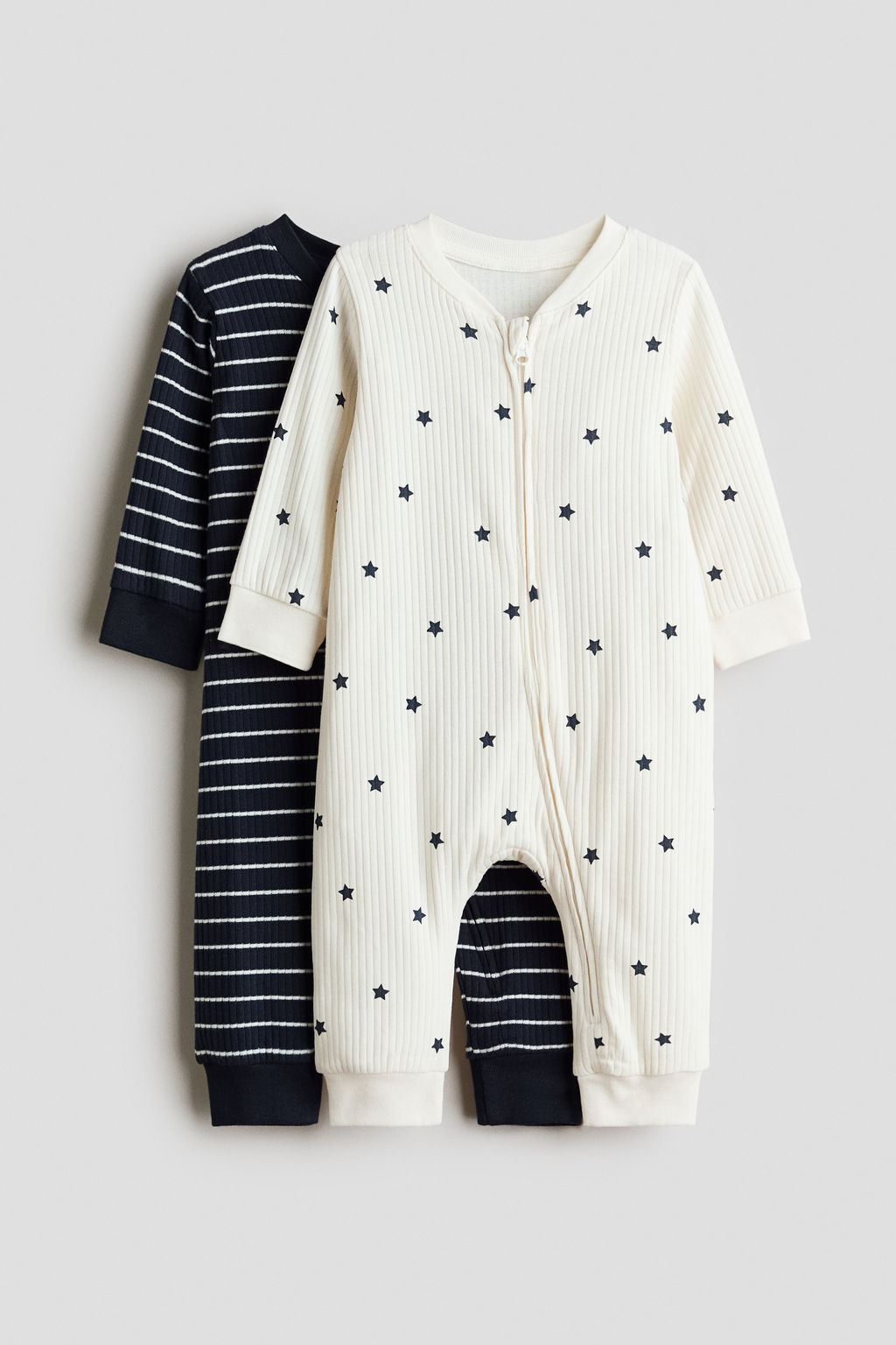 Pack de 2 pijamas enteros en algod?n