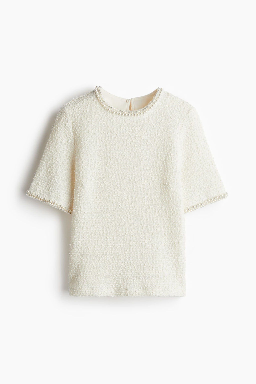 Top en boucle con cuentas decorativas - H&m фото 6