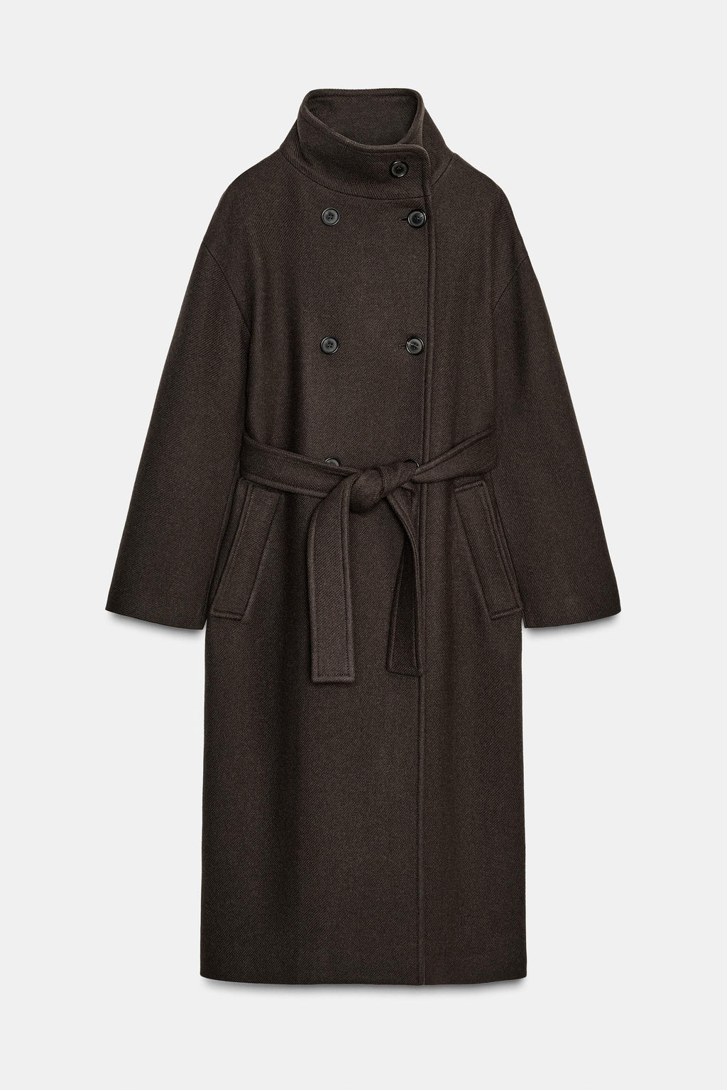 OVERSIZED WOOL COAT ZW COLLECTION - Zara фото 2