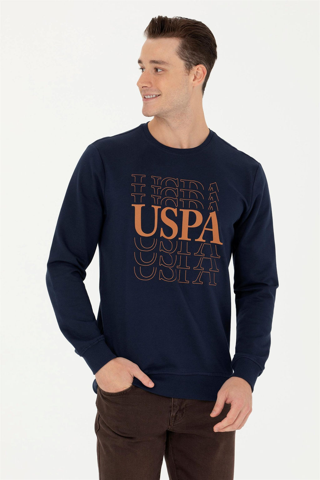 U. S. Polo Assn / Мужской темно-синий свитшот - U.s. polo assn фото 10