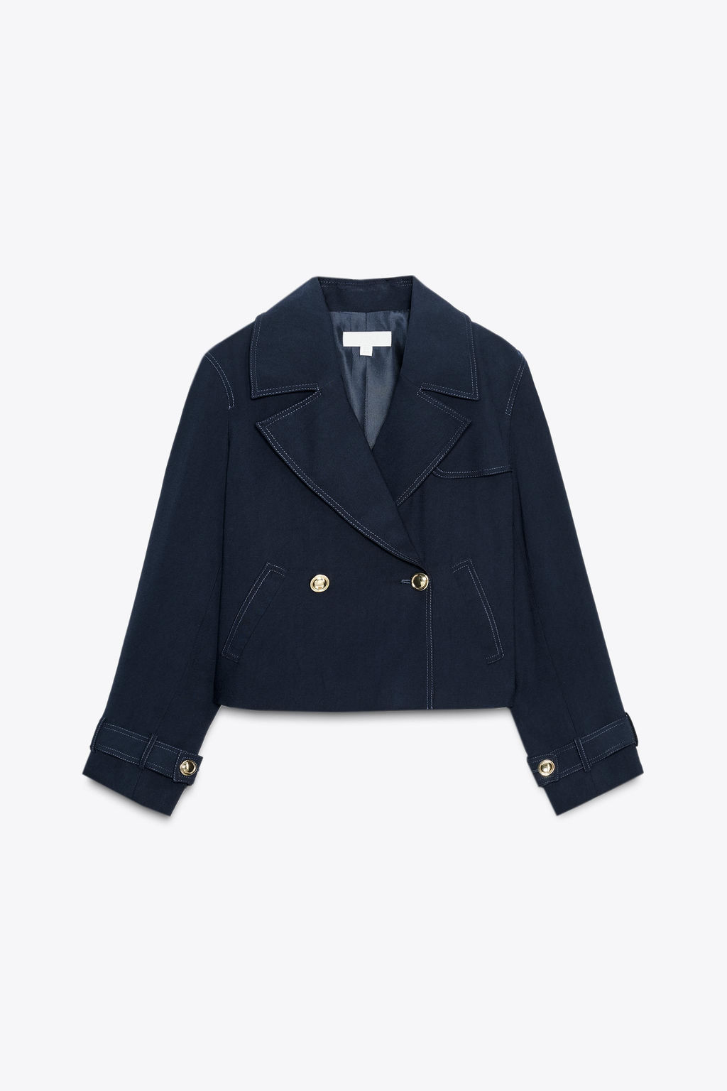DOUBLE-BREASTED SHORT JACKET - Zara фото 6